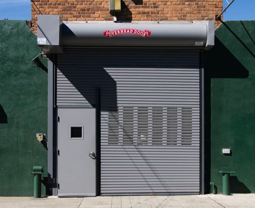 Rollingdoor-625-Grey-Visionlite-Mandoor Rolling Service Door Gallery, Overhead Door of SoCal, San Diego